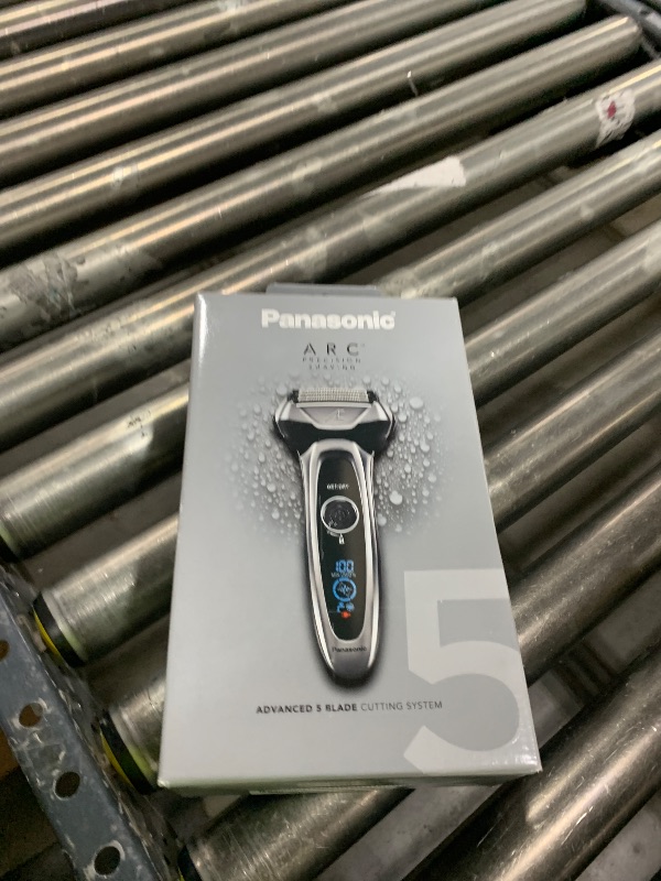 Photo 1 of Panasonic ARC5 Electric Razor for Men with Pop-Up Trimmer, Wet/Dry 5-Blade Electric Shaver with Intelligent Shave Sensor and Multi-Flex Pivoting Head – ES-LV65-S (Silver)
