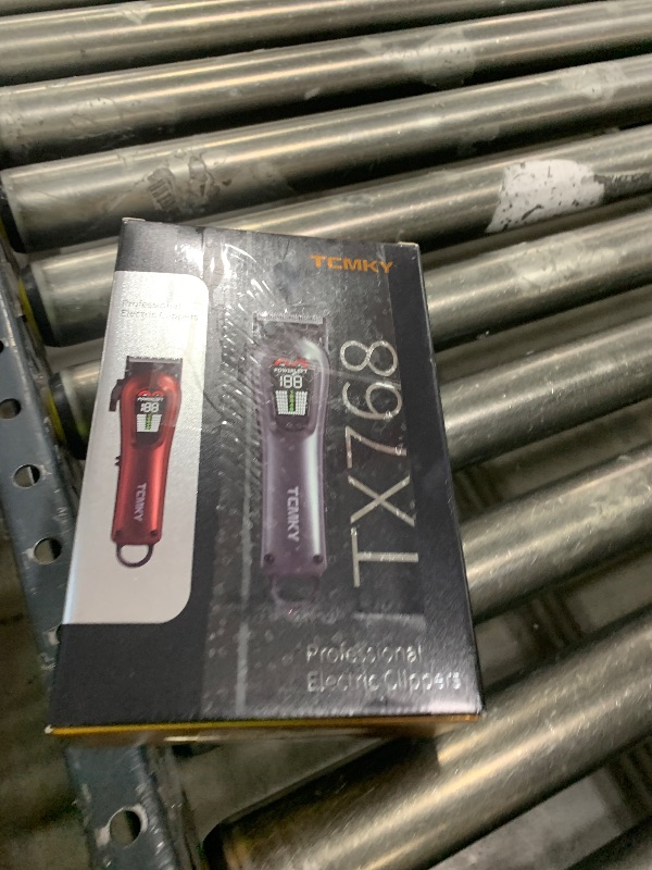 Photo 1 of TCMKY Hair Clippers for Men Professional Clippers for Men Cordless&Corded Barber Clippers for Hair Cutting & Grooming. Rechargeable Hair Trimmer Kit for Household (Red)