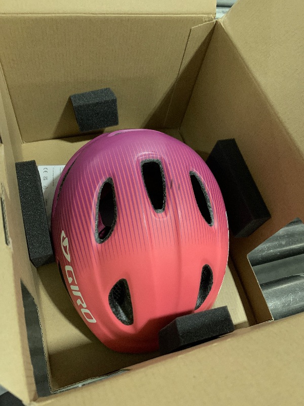 Photo 1 of **USED** Giro Scamp MIPS Youth Recreational Cycling Helmet - Matte Bright Pink/Purple Fade, X-Small (45-49 cm)