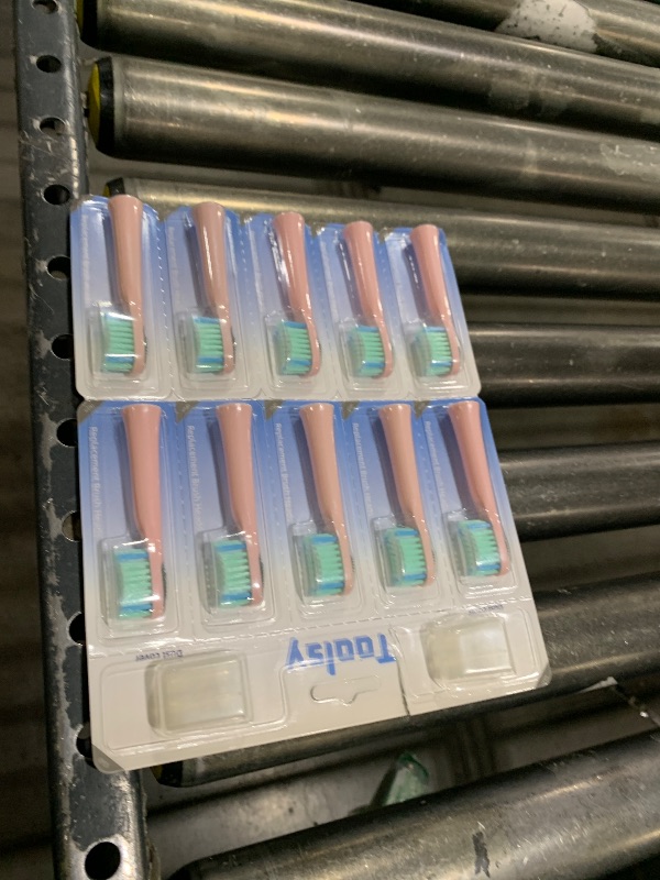 Photo 1 of 10 Pack Toothbrush Replacement Heads Compatible with Rtauys M5 Sonic Electric Toothbrush (Pink, 10 Count(Pack of 1))