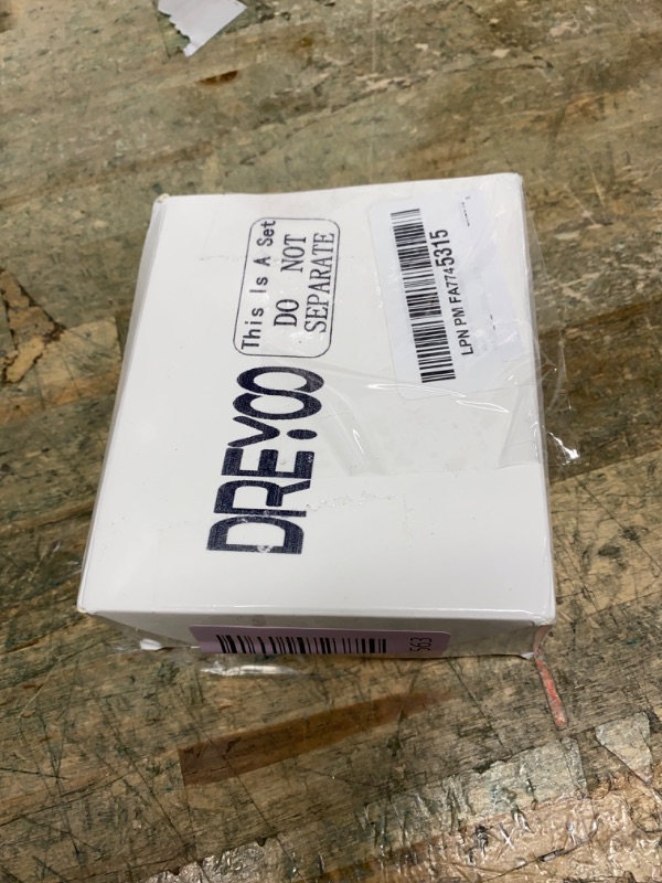 Photo 1 of 1 Pack Complete Toilet Valve Set, Includes 1/2 inch Nom Inlet x 3/8 Inch OD Compression Outlet Angle Shut Off, Stainless Steel Toilet Water Supply Line, Escutcheon Plate, Sealing Tape (12" Line)