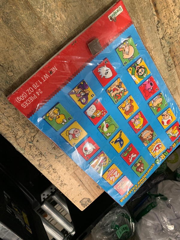 Photo 1 of 2025 Super Mario Christmas Advent Countdown Calendar, Chocolate Candy Inside, 24 Day Holiday Activity, 1.76 Ounces