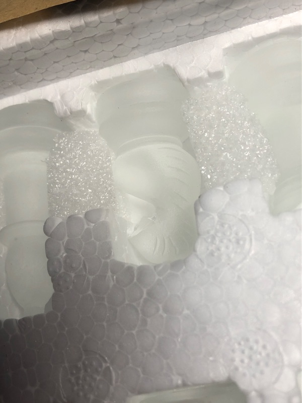 Photo 1 of ***DAMAGED - SEE NOTES/PICTURES*** Elegant 10" Glass Chess Set - Premium Quality Board Game for All Ages for Chess Enthusiasts and Home Decor