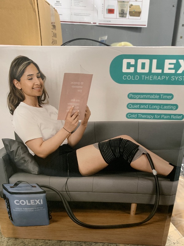Photo 1 of Colexi Cold Therapy Machine Programmable Timer Portable Ice Machine for Knee After Surgery Knee Replacement Recovery System, Cryotherapy Pain Relief/Compression Pad for Shoulder Hip Ankle