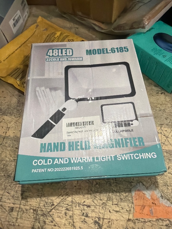 Photo 1 of [Upgraded] 5X Magnifying Glass with Light, 48 LED Handheld Full Page Magnifier for Reading, Seniors, Low Vision, Foldable, Battery Powered, Great Gift for Parents & Elderly