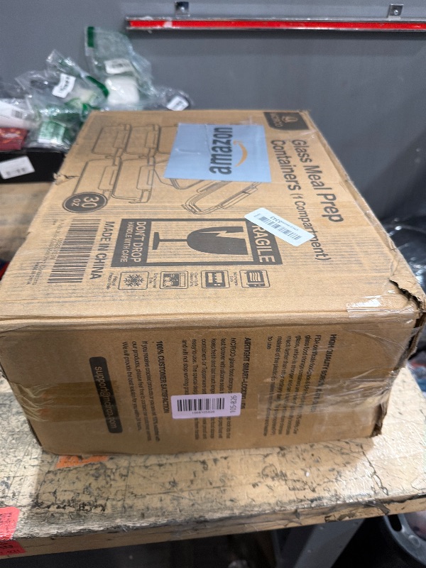 Photo 1 of [8-Pack,30 oz]Glass Meal Prep Containers,Glass Food Storage Containers,Airtight lunch Containers with Lids, Microwave, Oven, Freezer and Dishwasher