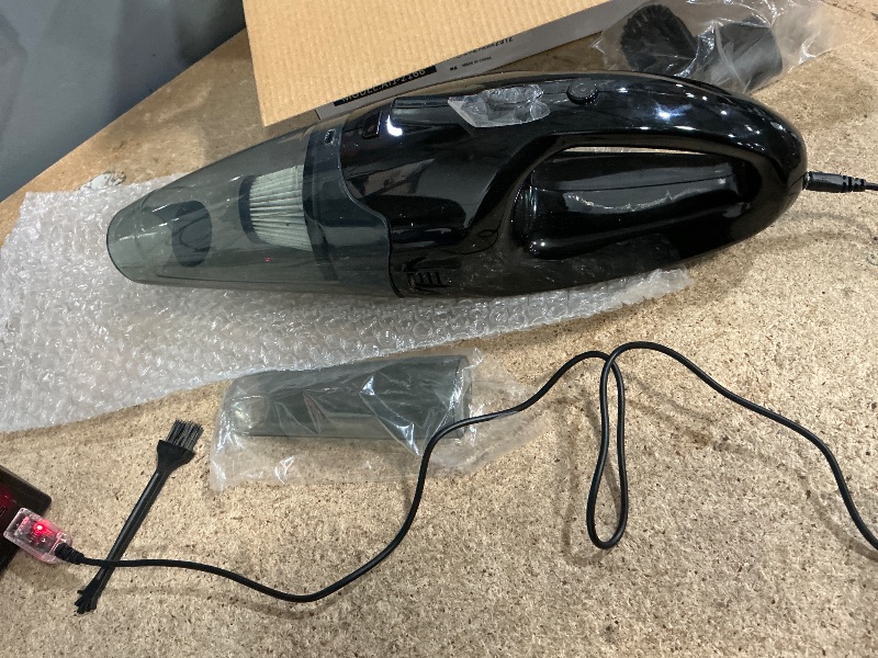 Photo 1 of ***DAMAGED - SEE NOTES/PICTURES*** BSRCO Handheld Vacuum Cordless Rechargeable, 3-in-1 Car Vacuum Portable with LED Light & USB Charge, 1.65Lbs Lightweight Hand Vacuum Cleaner for Pet Hair, Home, Car Interior