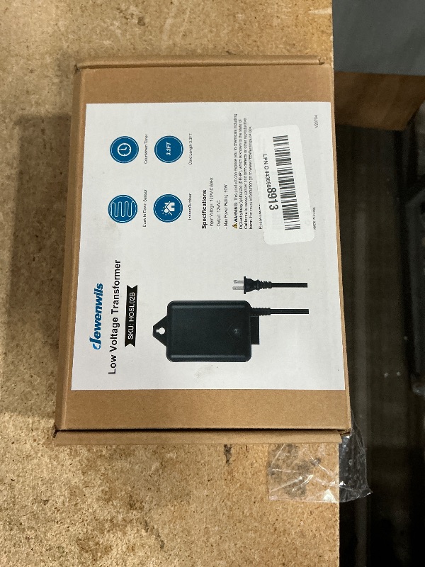 Photo 1 of DEWENWILS 60W Low Voltage Landscape Transformer with Photocell Sensor, Low Voltage Transformer 120V AC to 12V AC, Landscape Lighting Transformer for Outdoor Lights, Garden Lights, Spotlight, UL Listed