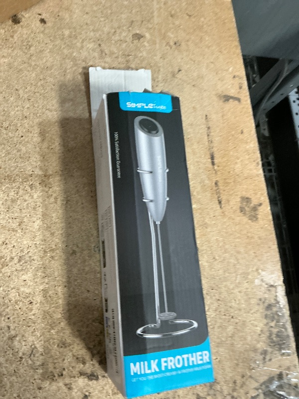 Photo 1 of ***UNTESTED/ UNKNOWN DAMAGES*** SIMPLETaste Milk Frother Handheld Battery Operated Electric Foam Maker, Drink Mixer with Stainless Steel