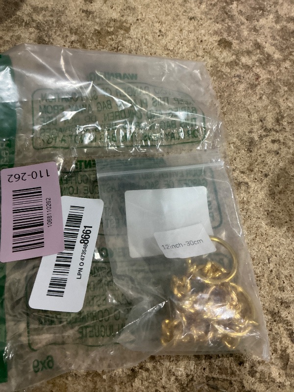 Photo 1 of 18K Gold Chain Dog Collar 10MM Cuban Link Chain Stainless Steel Metal Links Walking Training Collar Choker for Small Medium Large Dogs 12in to 26in (12“”(Neck Fits 8"))