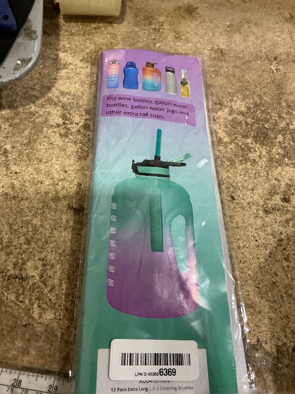 Photo 1 of 12 Pack Extra Long 14.5 inch Reusable Silicone Straws for Stanley 40 oz Tumbler 1 Gallon 128 75 64 OZ Tumbler, Large Water Bottle -Wine Bottle - Flexible Drinking Straws with 2 Cleaning Brushes