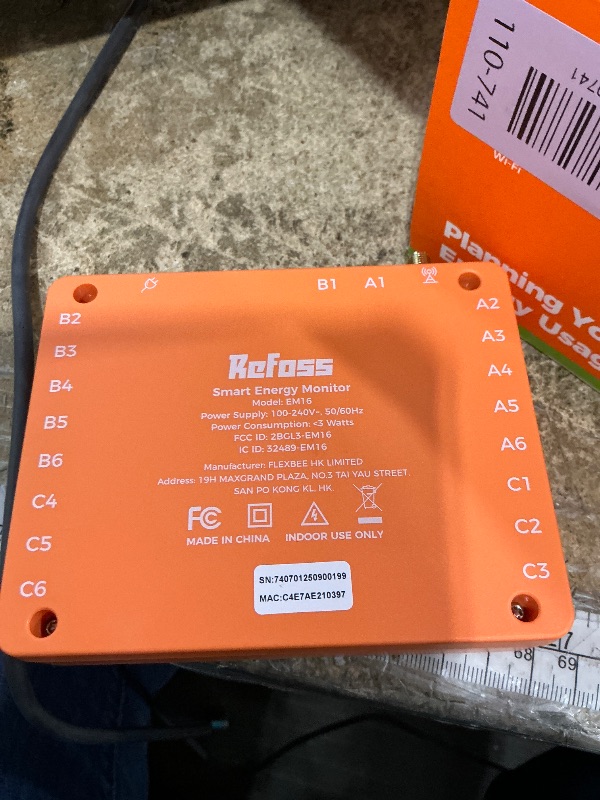 Photo 1 of Smart Home Energy Monitor Supports Home Assistant, Real-Time Accurate Energy Consumption Tracking, Electricity Usage Monitor with 16x60A Circuit Sensors, 36-Month History, Solar Metering, 2.4G