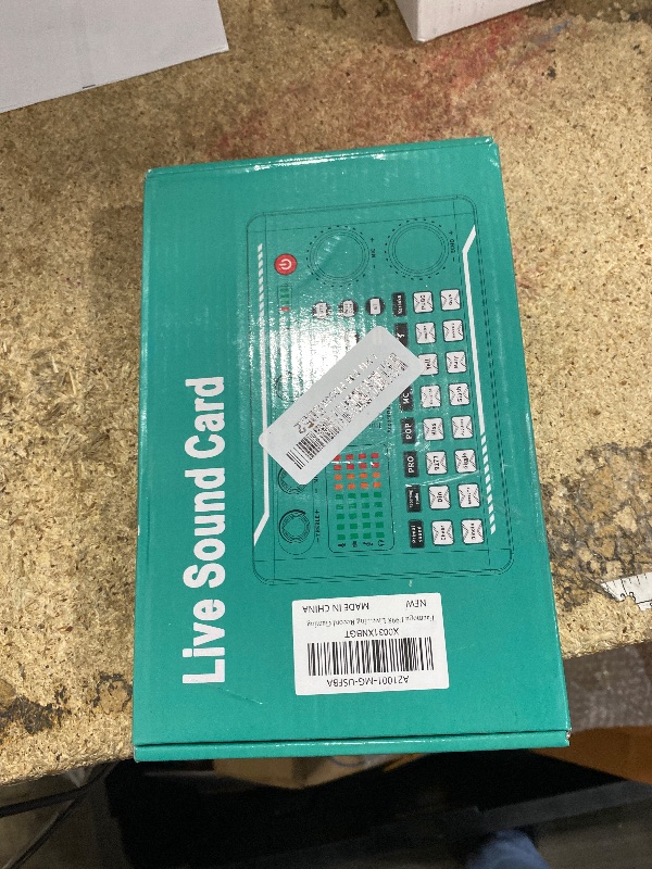 Photo 1 of Facmogu F998 Live Sound Card Audio Mixer, Podcast Audio Interface with DJ Mixer Effects, Voice Changer with Sound Effects for PS4 PS5 Karaoke Tiktok YouTube Live Streaming Record Gaming