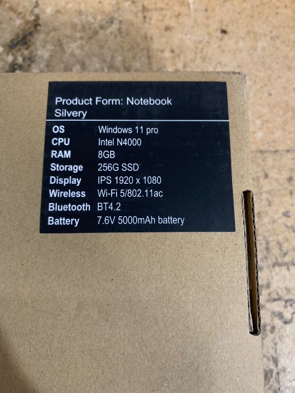 Photo 1 of ===== SEE NOTES==== 15.6" School Laptop,Compatible With Windows 11 Laptop Computer for Business ,8GB RAM 256GB SSD,Intel N4000, FHD 1920 x 1080 Screen,MS Office,WiFi,BT4,2xUSB3.0,Long Battery Life Student Computer