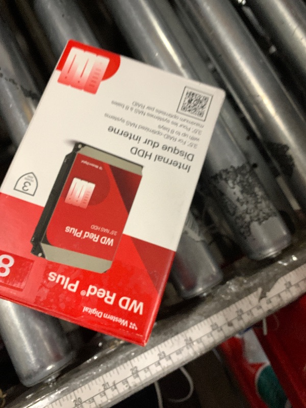 Photo 1 of ***(PARTS ONLY/ NON FUNCTIONAL)***Western Digital 8TB WD Red Plus NAS Internal Hard Drive HDD - 5640 RPM, SATA 6 Gb/s, CMR, 256 MB Cache, 3.5" - WD80EFPX