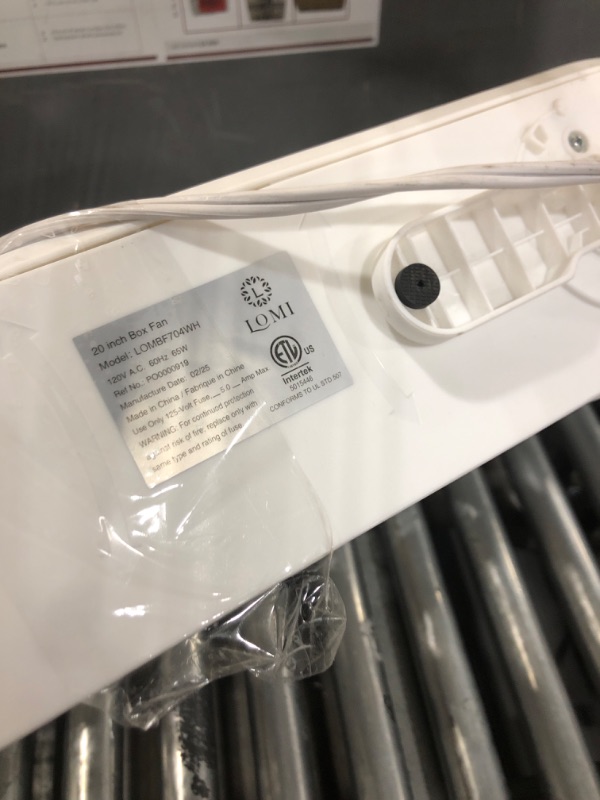 Photo 1 of 20 INCH BOX FAN BY LOMI