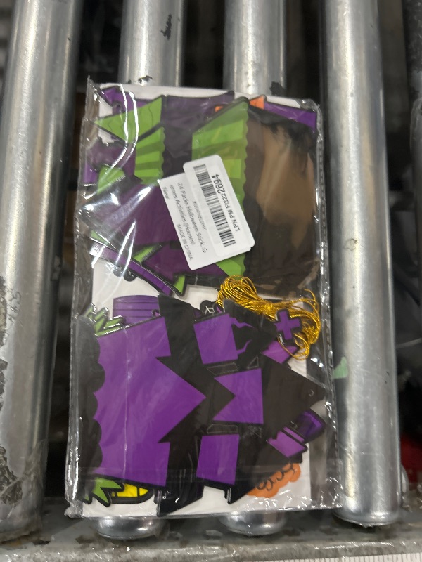 Photo 1 of 24 Packs Halloween Stickers Craft Kits, Make Your Own Halloween Haunted House Stickers, DIY Haunted House with Ghost, Spider, Skull for Halloween Party Games Activities (Houses)