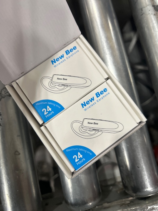 Photo 1 of [2 Pack] Bluetooth Earpiece Wireless Handsfree Headset V5.0 24 Hrs Driving with Mic 60 Days Standby Bluetooth Headset for iPhone Android Samsung Driver