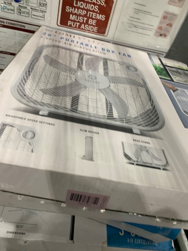 Photo 1 of 
20 Inch portable box fan