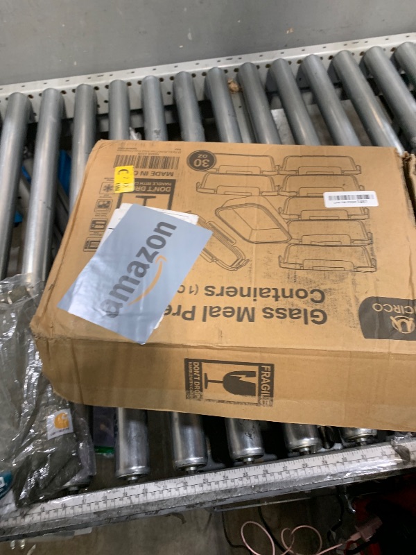 Photo 1 of [8-Pack,30 oz]Glass Meal Prep Containers,Glass Food Storage Containers,Airtight lunch Containers with Lids, Microwave, Oven, Freezer and Dishwasher