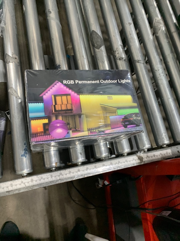Photo 1 of **SEALED** Fussion 200ft Permanent Outdoor Lights for House, 2025 Smart RGB LED Outside Lights with APP Remote Control, IP67 Waterproof Eternity Eaves Lighting for Christmas, Halloween, Holiday, Party, Daily