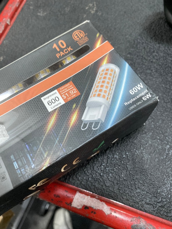 Photo 1 of 10 Pack G9 LED Bulb 5000K Daylight, Hansnag 6W (60W Halogen Replacement) T4 Chandelier Light Bulbs, G9 Bi Pin Ceramic Base 600LM, AC120V 360 Beam Angle for Home Lighting, Non-Dimmable