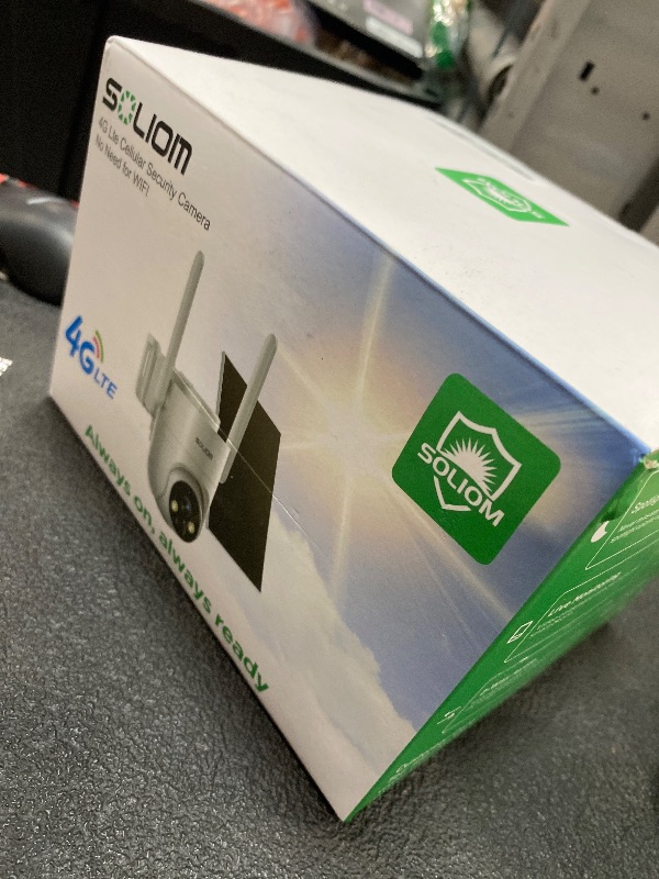Photo 1 of SOLIOM S90 4G LTE Cellular Security Camera,No WiFi Security Camera Wireless Outdoor,Solar Powered, 360° Live View, 2K Color Night Vision, PIR Motion Sensor, 2 Way Talk, Built in SIM Card