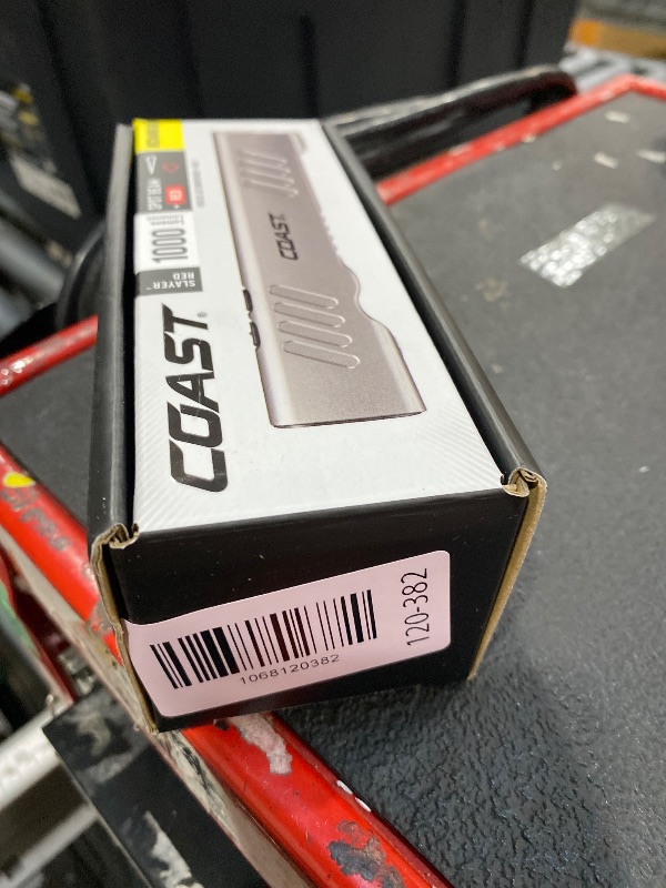 Photo 1 of Coast Slayer RED 1000 Lumen USB-C Rechargeable LED Flashlight with Red Mode, Spot/Flood, Memory Mode and Pocket Clip