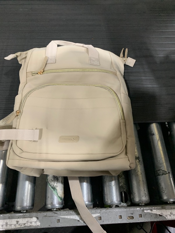 Photo 1 of mommore Neoprene Diaper Bag Backpack Small Lightweight Baby Diaper Bags Water Resistant Diaper Backpack for Boys Girls Newborn with Changing Pad, Stroller Straps