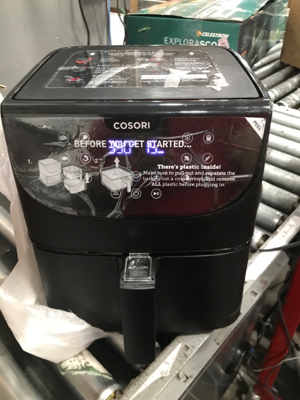 Photo 1 of COSORI Pro Gen 2 Air Fryer 5.8QT, Upgraded Version with Stable Performance & Sleek New Look, 13 One Touch Functions, 100 Paper & 1100 Online Recipes, Dishwasher-Safe Detachable Square Basket, Black