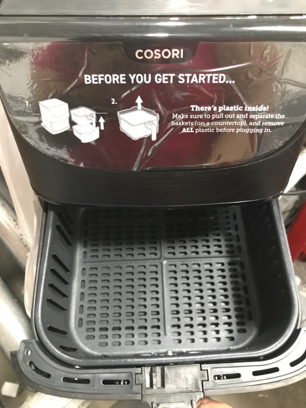 Photo 3 of COSORI Pro Gen 2 Air Fryer 5.8QT, Upgraded Version with Stable Performance & Sleek New Look, 13 One Touch Functions, 100 Paper & 1100 Online Recipes, Dishwasher-Safe Detachable Square Basket, Black