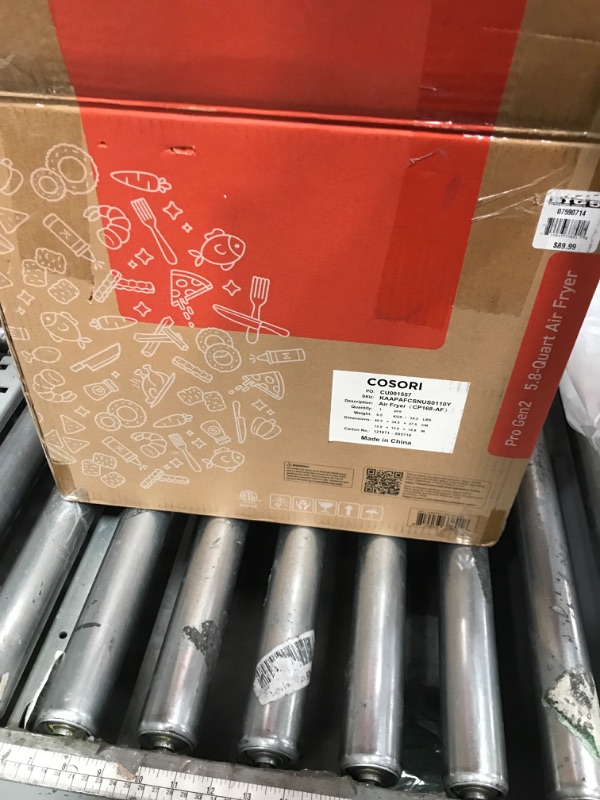 Photo 4 of COSORI Pro Gen 2 Air Fryer 5.8QT, Upgraded Version with Stable Performance & Sleek New Look, 13 One Touch Functions, 100 Paper & 1100 Online Recipes, Dishwasher-Safe Detachable Square Basket, Black