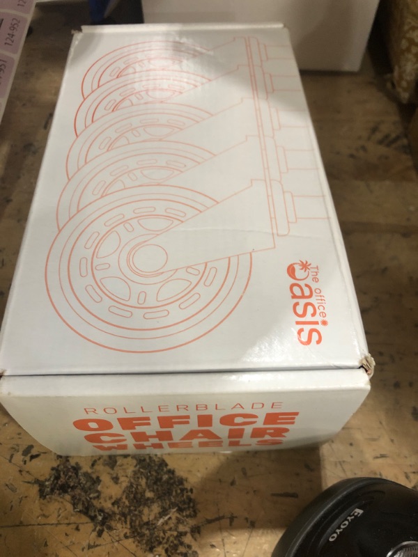 Photo 1 of
he Office Oasis Original Rollerblade Office Chair Wheels (As Seen On PBS) - Incredibly Smooth & Quiet Casters - Safe for Hardwood Floors & Carpet - Easy Installation with Universal Fit - Set of 5