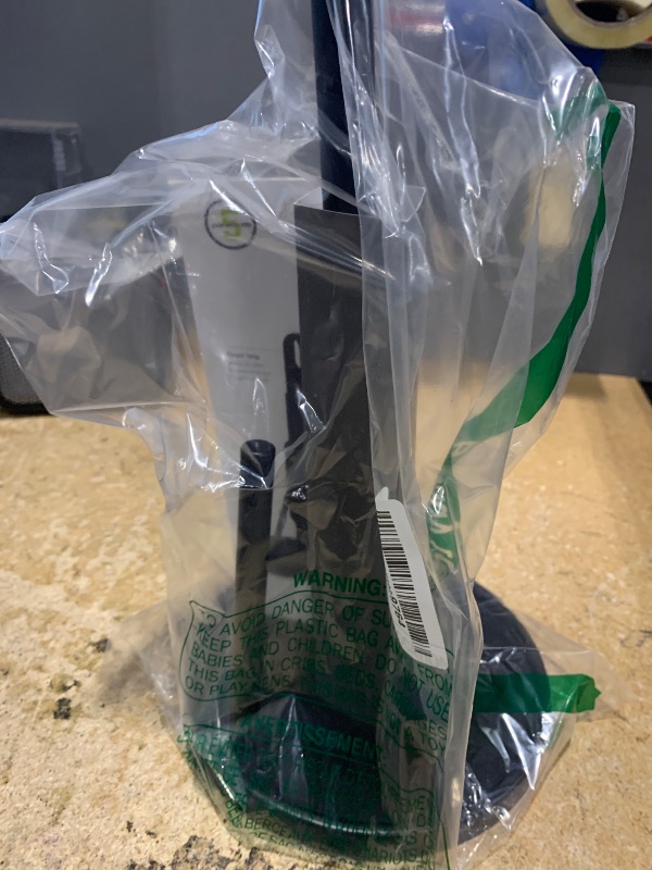 Photo 1 of ***MISSING BLACK PIECE THAT HOLDS ONTO PAPER TOWEL AS YOU GRAB*** simplehuman Tension Arm Standing Paper Towel Holder, Heavy-Duty, Easy One-Handed Tear, Kitchen Countertop, Black Stainless Steel