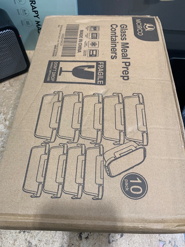 Photo 1 of [10-Pack] Glass Meal Prep Containers with Lids, MCIRCO Food Storage Containers with Snap Locking Lids, Airtight Lunch Containers, Microwave, Oven, Freezer and Dishwasher