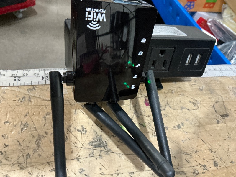 Photo 1 of 12880 Sq.Ft Range WiFi Extender Signal Booster Dual Band 5GHz/2.4GHz, 105-Device Compatibility, Simple Installation, WiFi Extender