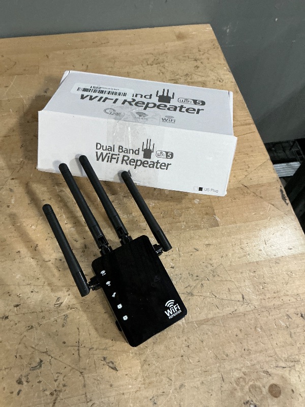 Photo 1 of 12880 Sq.Ft Range WiFi Extender Signal Booster Dual Band 5GHz/2.4GHz, 105-Device Compatibility, Simple Installation, WiFi Extender