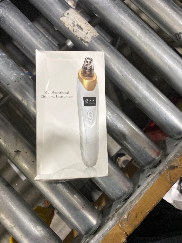 Photo 1 of 2025 Pore Vacuum, USB Rechargeable Blackhead Remover Vacuum,3 Levels Adjustable Pore Vacuum Blackhead Remover, with 5 Suction Power,6 Probes,Face Vacuum Pore Cleanser for Women & Men-Gold