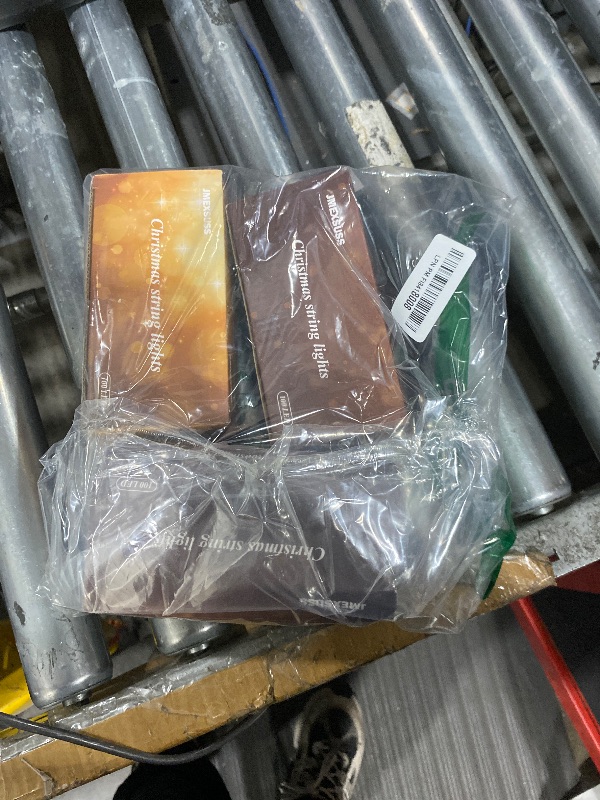 Photo 1 of **Only two packs*** JMEXSUSS 33ft 100 LED White Christmas Lights, 8 Modes Connectable Clear Wire Twinkle Fairy String Lights Indoor, Plug-in Christmas String Lights Outdoor Waterproof for Christmas Wedding Party Tree