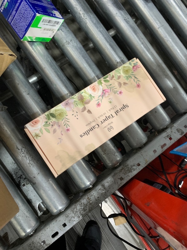 Photo 1 of 10 Inch Multi-Color Spiral Taper Candles for Home Decoration, 12 Pack Cream Candlesticks for Dinner Party Wedding Holiday