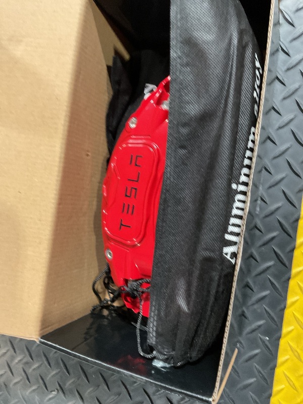 Photo 1 of ***MISSING PARTS***
MIKODA Caliper Covers for Tesla model 3 18" (235/45) 19" (235/40), 18in 19in Wheel Hub Front and Rear Brake Caliper Covers Compatible with Tesla Model 3 2016-2023 (Red)
