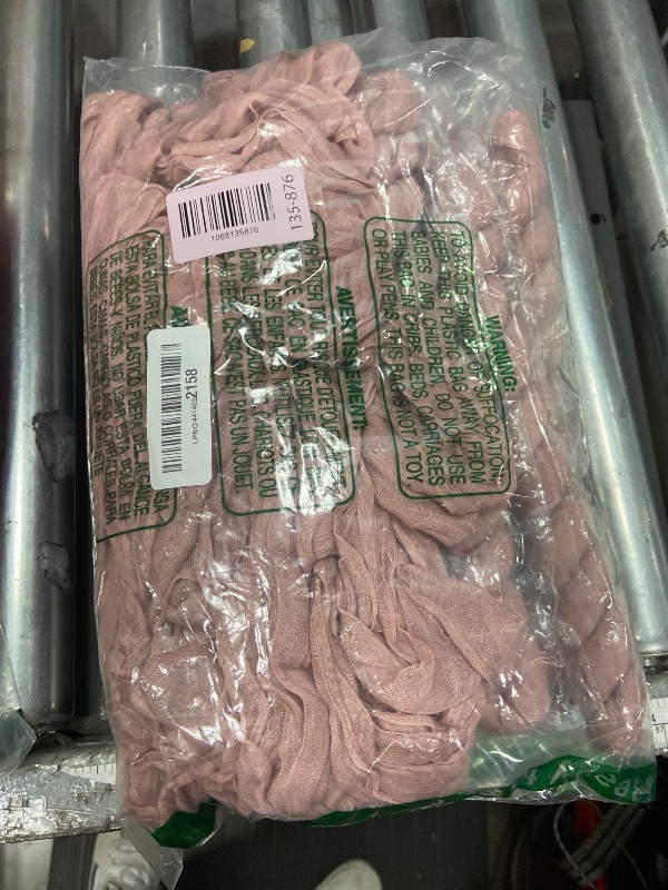 Photo 1 of 10 Pack Dusty Pink Cheesecloth Table Runner 6FT Boho Gauze Fabric Table Runner Vintage Rustic Sheer Runners for Wedding Party Bridal Baby Shower Long Table Decorations