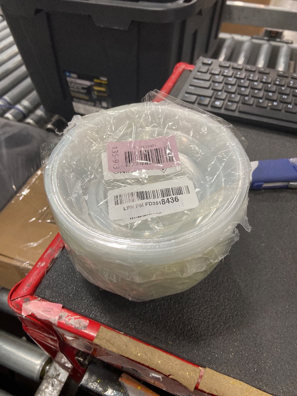 Photo 1 of 100 Pack 4 Inch Plant Saucer Clear Plant Saucers for Indoors Flower Pot Saucers Small Plants Plate Dish Succulent Pot Saucer Plants Trays for Pots Bulk Plastic Tray for Flower Cactus Nursery Pots