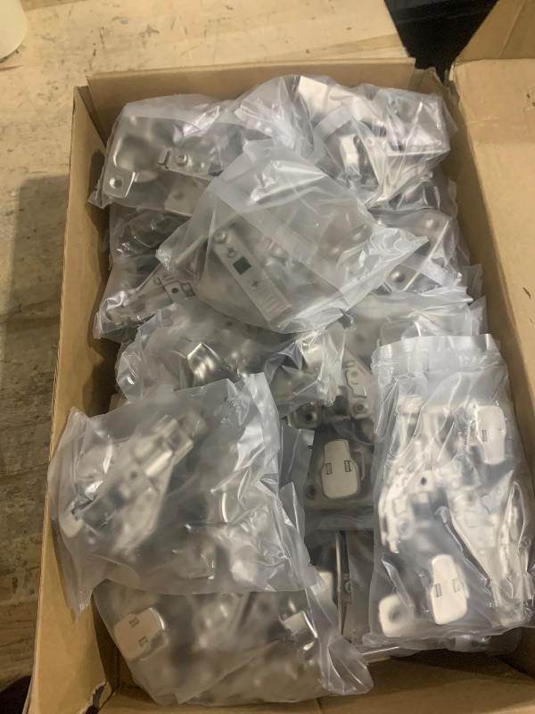 Photo 1 of Furniware 50 Pack Full Overlay Soft Close Cabinet Hinges, Speed Control 4D Adjustment Full Overlay Hinge for Face Frame & Frameless Cabinet, Concealed Hardware Clip-On, 45~110° Open Angle