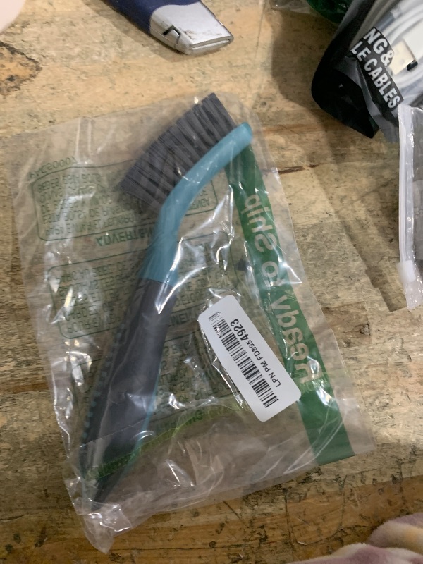 Photo 1 of 1 OF 2 ITEMS IS MISSING*
PHYEX 2 Packs Small Brushes for Cleaning, Stiff Bristle Grout Scrub Brushes for Kitchen, Bathroom, and Tile Floors, Ideal for Gaps, Crevices, and Window Tracks