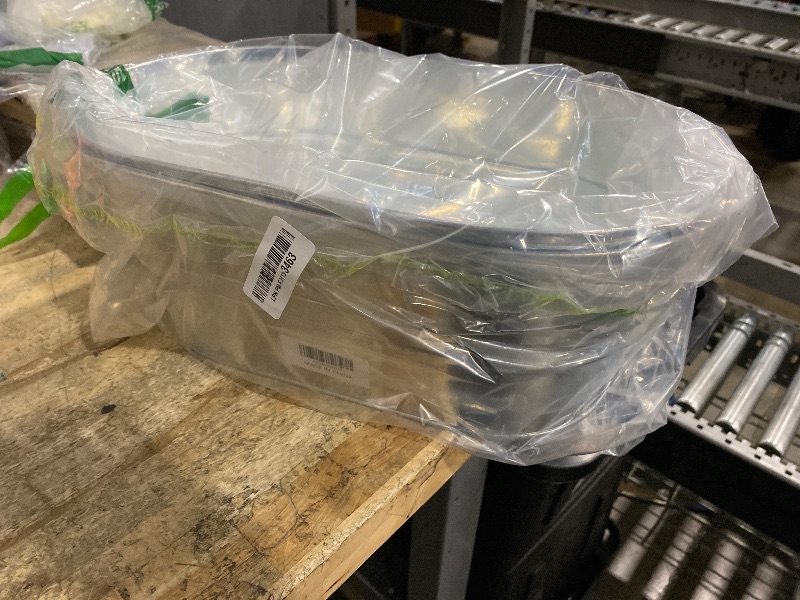 Photo 1 of ***SMALLER IN PERSON*** 2 Pack Galvanized Tub Ice Bucket Large Metal Drink Buckets for Parties Beer Beverage Tub with Carry Handles for Champagne Cocktails Wine Cooling for Mimosa Bar Supplies 3 Gallon