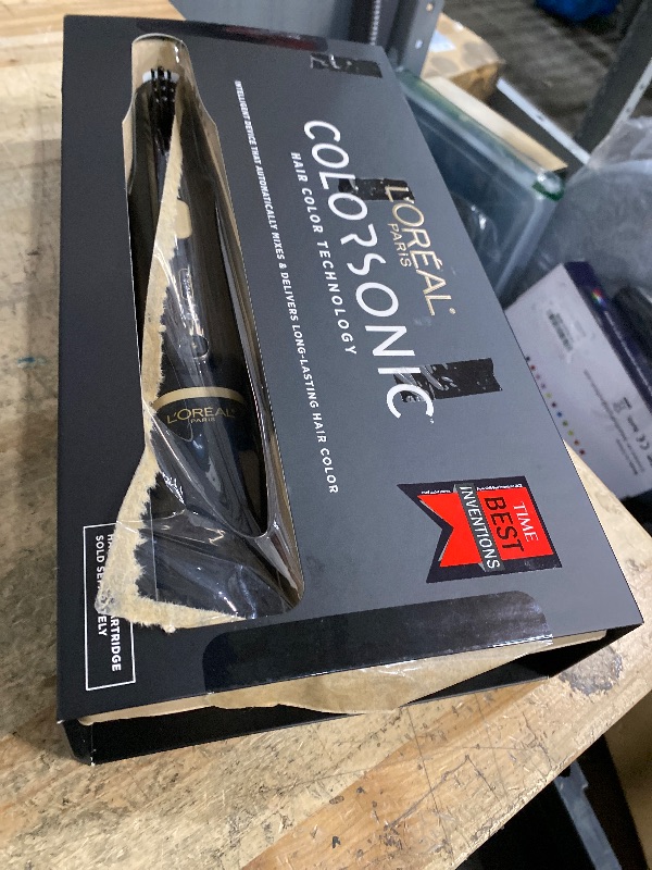 Photo 1 of L'Oreal Paris Colorsonic Permanent Hair Dye Coloring Device for Root Touch Up, All Over Color, and Gray Coverage, Mistake-Free Application (Hair Color Cartridge Sold Separately)