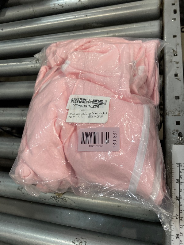 Photo 1 of DITOK Track Suits for Women Set 2 Piece Spring Lounge Outfits Zip Up Sweatshirt & Sweatpants with Pocket Jogger Sweatsuits, Pink