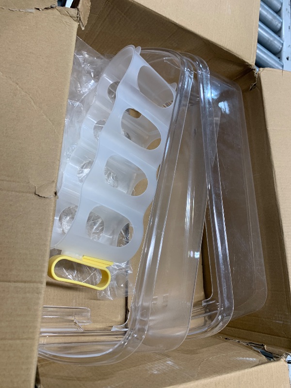 Photo 1 of **CRACK ON SIDE OF ONE BIN** Seentech 240323002 Refrigerator Door Shelf Bin for Frigi-daire & Ken-more – Replaces 240323002, 240323005, 240323006, 240323009, 240323010, Lower Bottom Shelf (2-Pack with Soda Can Organizer)