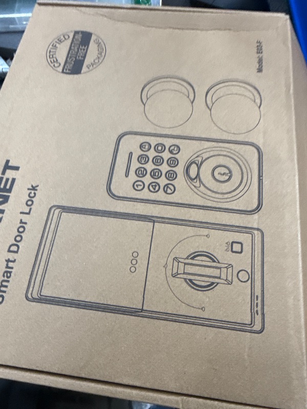 Photo 1 of Fingerprint Keypad Door Lock with Handle, Keyless Entry Door Lock Deadbolt with Handle Set, Smart Locks with App Control, Auto-Lock, One-Time Code, Easy to Install